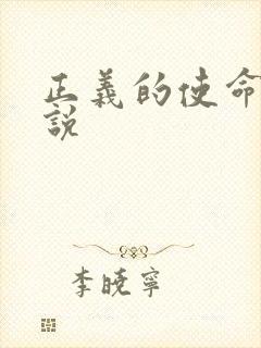 正义的使命 小说