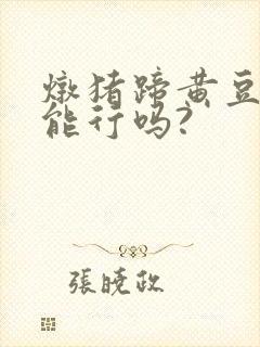 炖猪蹄黄豆不泡能行吗?