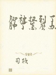 脚被扭到了脚踝肿了怎么办