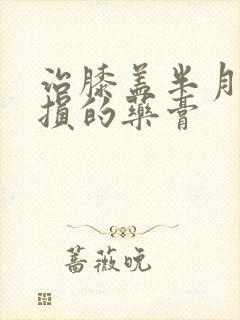 治膝盖半月板磨损的药膏