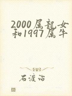 2000属龙女和1997属牛男