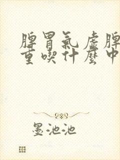 脾胃气虚脾虚湿重吃什么中成药