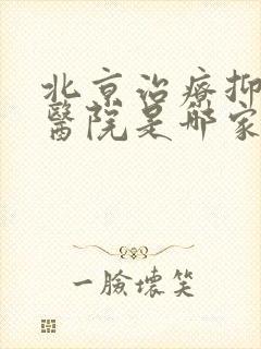 北京治疗抑郁好医院是哪家