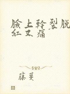 脸上干裂脱皮又红又痛