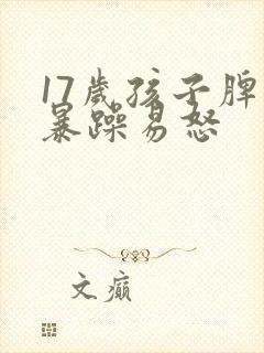 17岁孩子脾气暴躁易怒