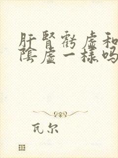 肝肾亏虚和肝肾阴虚一样吗