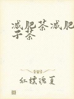 减肥茶减肥大肚子茶