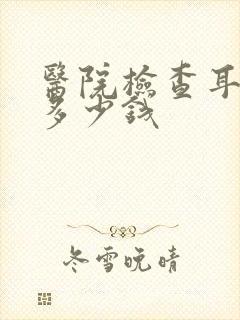 医院检查耳鸣要多少钱