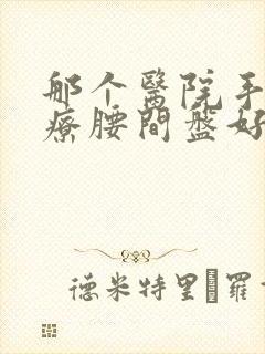 那个医院手术治疗腰间盘好