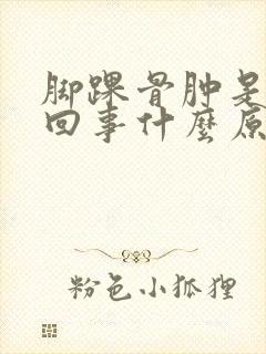 脚踝骨肿是怎么回事什么原因引起的