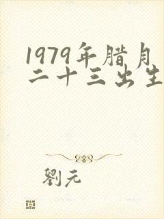 1979年腊月二十三出生是什么命封面