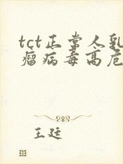 tct正常人乳瘤病毒高危阳性16