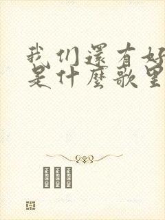 我们还有好多年是什么歌里的歌词封面