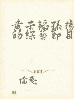 黄子韬孙杨参加的综艺节目叫什么