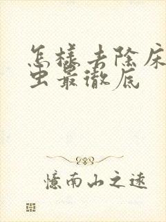 怎样去除床上螨虫最彻底