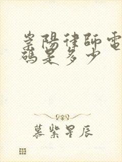 崇阳律师电话号码是多少