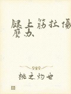 腿上筋拉伤了怎么办