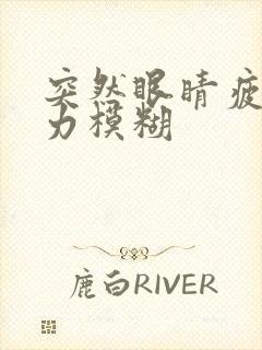 突然眼睛疲劳视力模糊