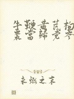 牛鞭黄芪枸杞红枣当归党参