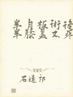 半月板术后一年半膝盖又疼了