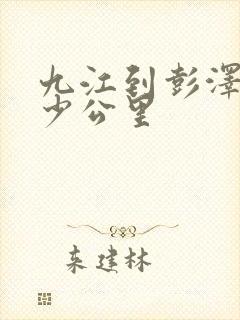 九江到彭泽县多少公里
