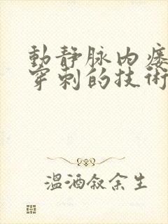 动静脉内瘘绳梯穿刺的技术