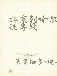 北京到哈尔滨物流专线