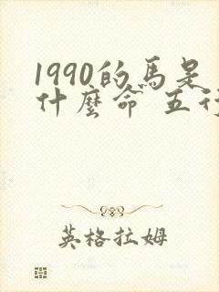 1990的马是什么命 五行属什么封面