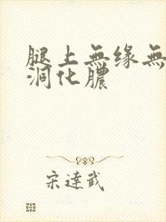 腿上无缘无故烂洞化脓封面