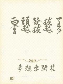 白头发拔了会不会越拔越多