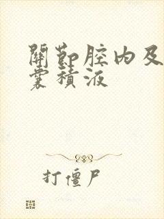 关节腔内及髌上囊积液封面