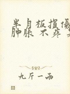 半月板损伤膝盖肿胀 不疼 是几度