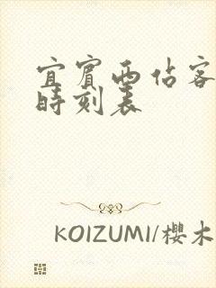 宜宾西站客运站时刻表封面