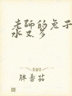 老师的兔子又软水又多
