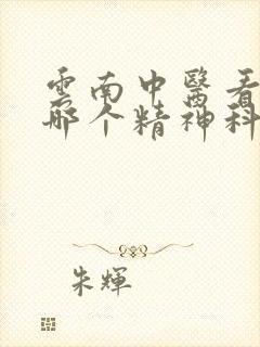 云南中医看抑郁哪个精神科医院好