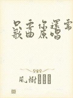 只要你还需要我歌曲原唱