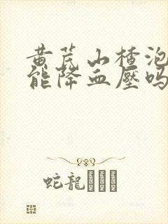 黄芪山楂泡水喝能降血压吗