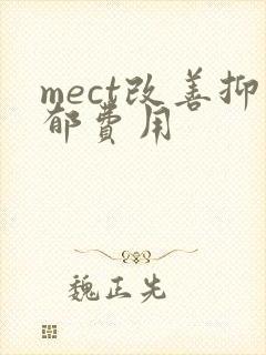 mect改善抑郁费用