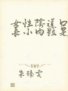 女性阴道口旁边长小肉粒是怎么回事封面