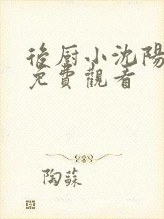 后厨小沈阳全集免费观看