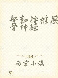 哪节腰椎压迫坐骨神经封面