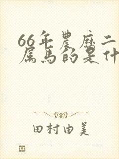 66年农历二月属马的是什么命