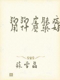 狗狗皮肤病口服用什么药好