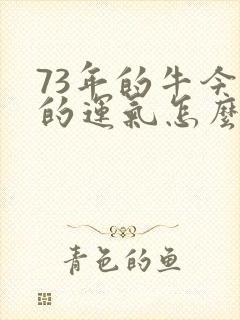 73年的牛今年的运气怎么样