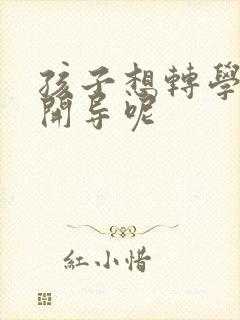 孩子想转学怎样开导呢