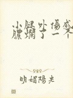 小腿外伤感染化脓烂了一个洞