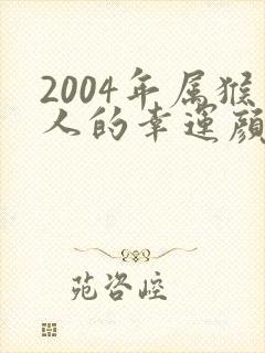 2004年属猴人的幸运颜色
