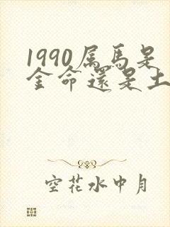 1990属马是金命还是土命