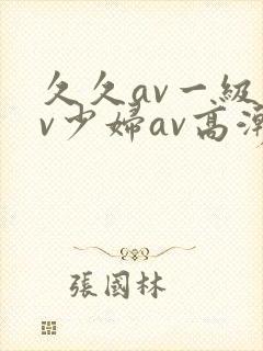 久久av一级av少妇av高潮