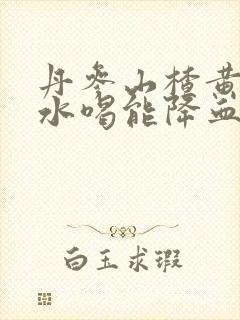 丹参山楂黄芪泡水喝能降血糖吗
